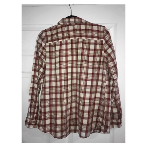 Maroon, Brown & White Flannel - Picture 3 of 3